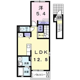 プーロ フィウーメ【2階】の間取り