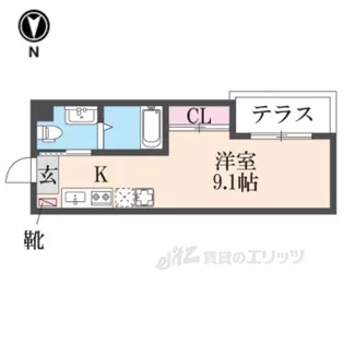 リビングライフ長瀬WEST【2階】の間取り