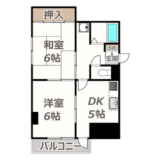 吉豊マンション【5階】の間取り