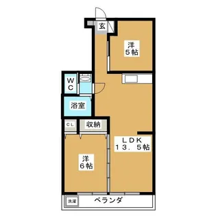 メゾン菊住【2階】の間取り