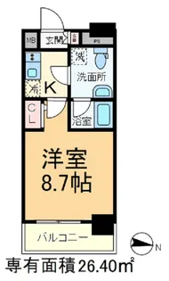 メインステージ王子II【6階】の間取り