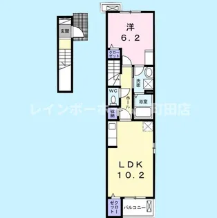 ココ・ビーナA【2階】の間取り