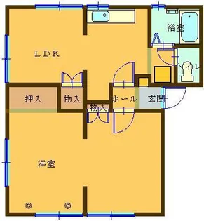 ハイツ新井【1階】の間取り