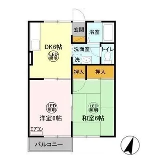 メゾン・ド・ロアールII【2階】の間取り