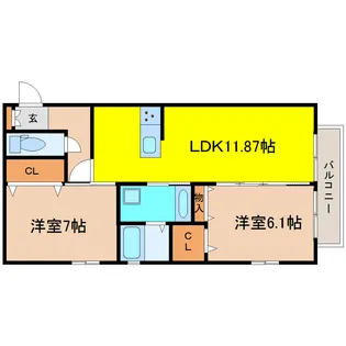 リアントゥール【2階】の間取り