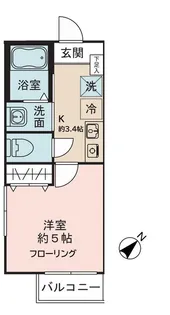 レオ伍拾壱番館【2階】の間取り