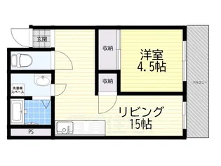 メゾン南桃園【2階】の間取り