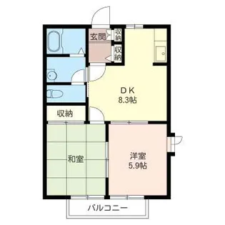 セントラルヴィレッジ【2階】の間取り