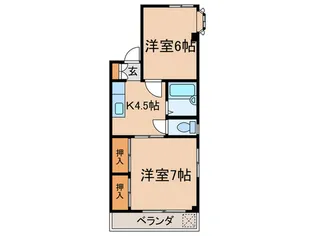 ワタナベビル【2階】の間取り