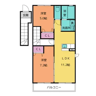 第3エムプレイス【2階】の間取り