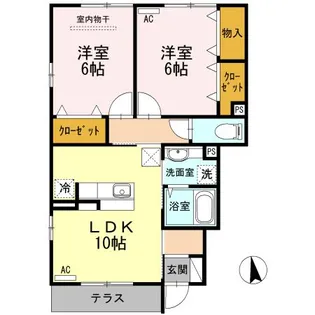 スイングガーデン A【1階】の間取り