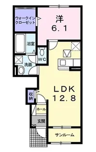 フレグランスFII【1階】の間取り