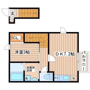 Luminare(ルミナーレ)台原I【2階】の間取り