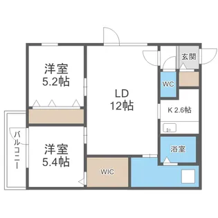 WTB南17【5階】の間取り