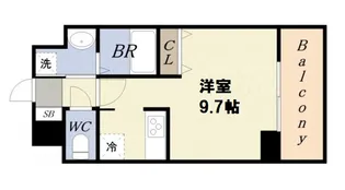 コスモプレミアムベイ大阪【6階】の間取り