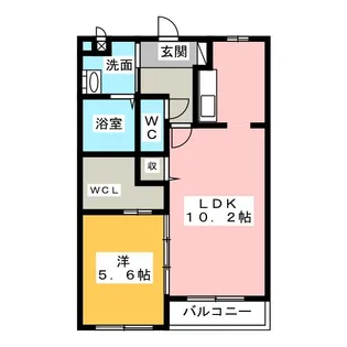 ベルメゾン【1階】の間取り