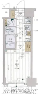 レジュールアッシュ難波MINAMIII【7階】の間取り