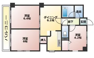 マルメゾン【4階】の間取り