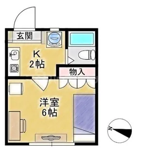 新都心ハイツ【2階】の間取り