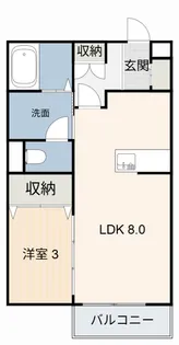 サンビレッヂさくら C【2階】の間取り