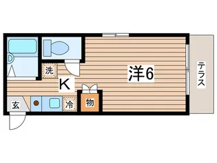 ハイツトキタ【1階】の間取り