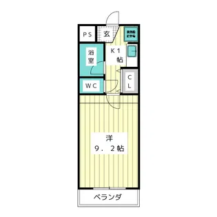 ジュネス猪高台【3階】の間取り