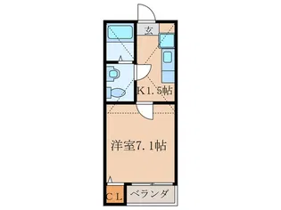 グレシャスコ-ト【1階】の間取り