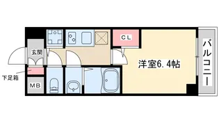 エスレジデンス江坂【13階】の間取り