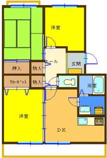 サンパティオIII【1階】の間取り