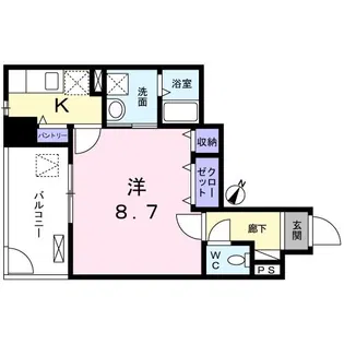 プラシード カーサIII【1階】の間取り