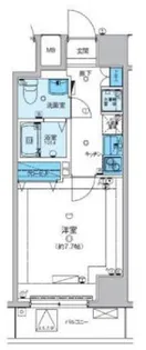 リヴシティ大森町【4階】の間取り