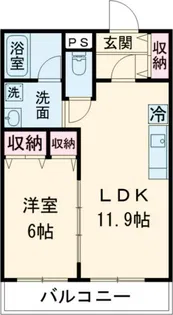 マンションドム蔵王【3階】の間取り