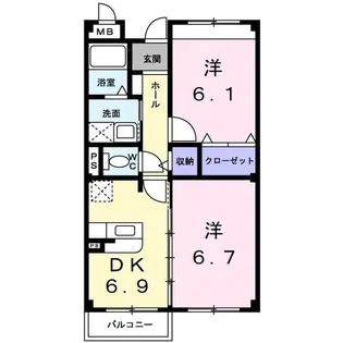 エテルノ【3階】の間取り