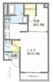 コンフォート青井II【1階】の間取り