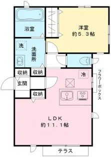 シャンテ タマ【1階】の間取り
