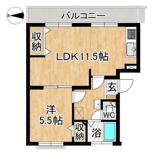 第一中央マンション【2階】の間取り