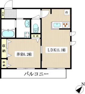 フレグラント【1階】の間取り