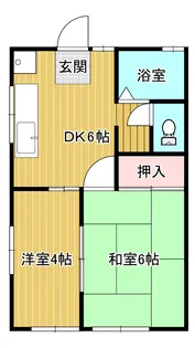 サンハイツ南A【2階】の間取り