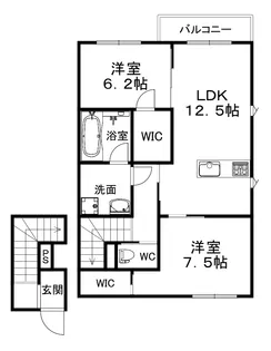 シャーメゾン大将軍【2階】の間取り