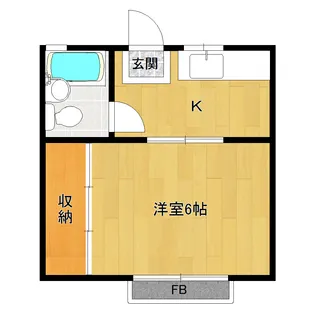 コーポ田中【1階】の間取り