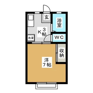 高橋ハイツA【1階】の間取り