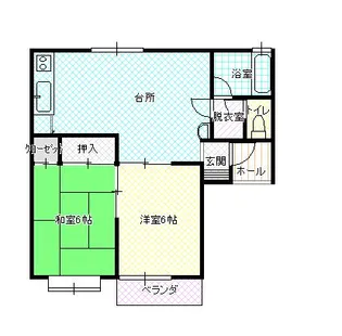 ハイムてんもりII【1階】の間取り