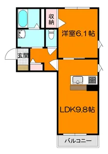 シャーメゾンベルク【1階】の間取り
