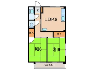 明神マンションI【4階】の間取り