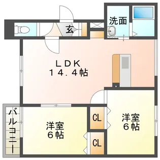 Chocolat(ショコラ)【3階】の間取り