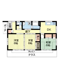 千葉県市原市五井【一戸建】の間取り