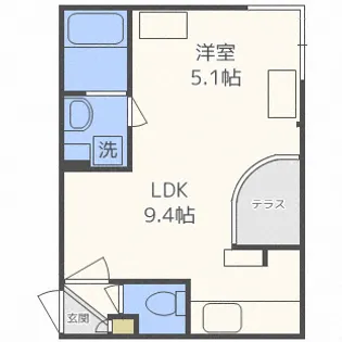 GRANDWOOD KANON【4階】の間取り