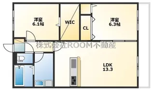 チェリーブロッサム久保原【2階】の間取り