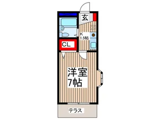 ミッキーハウス【1階】の間取り