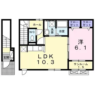ピア.サウス【2階】の間取り